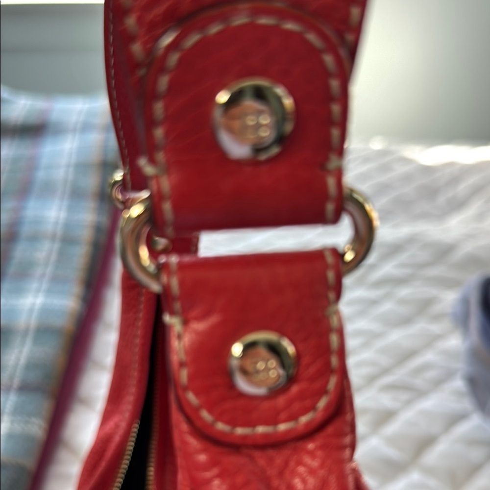 Kate Spade vintage Red orange Leather shoulder Bag - Picture 5 of 10